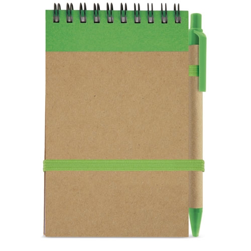 BLOC DE NOTAS CON BOLIGRAFO RECICLADO