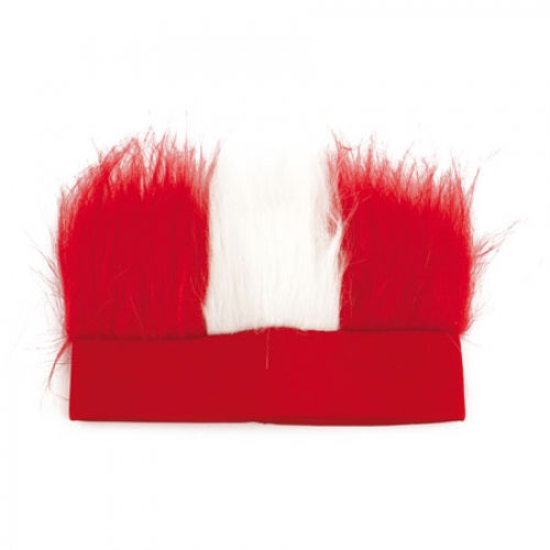 GORRO PLUMAS ROJO