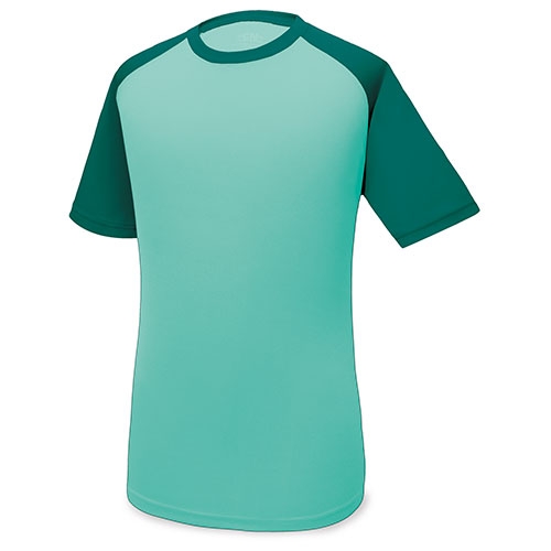CAMISETA COMBINADA UNIVERSITYVE/VERDE OSCURO