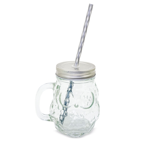JARRA DE CRISTAL BUHO